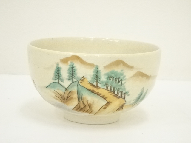 ♥珍品　鉄絵　茶碗　茶道具　骨董　古玩 道具 ] - 道具 京焼 陶玉造 勅題色絵茶碗（共箱） | ネットショップ圭